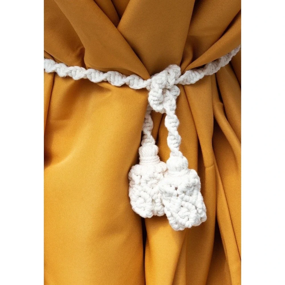 Macrame Curtain Tie Backs - Set Of‎ 6